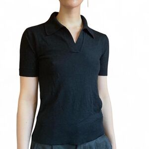 Marks & Spencer Black Short Sleeve Polo